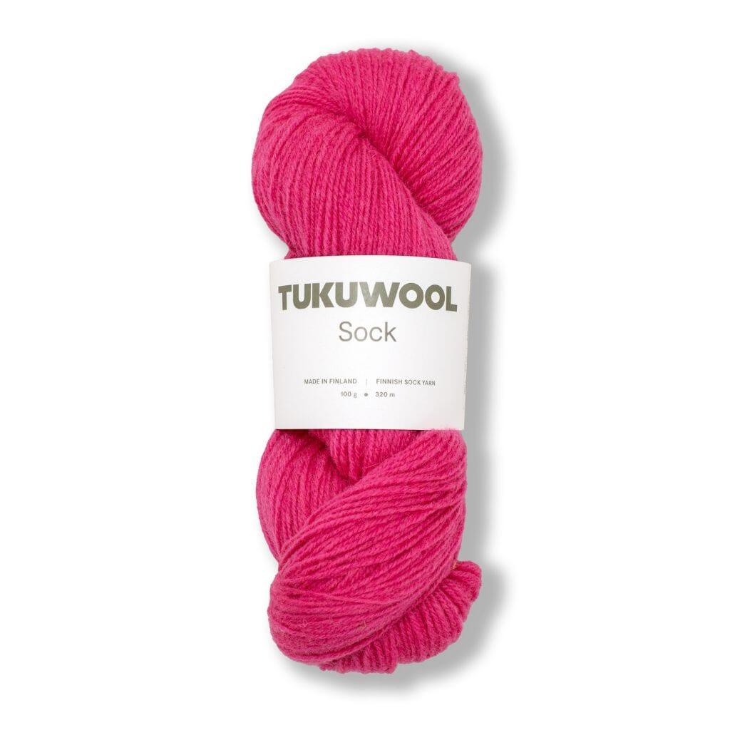 Tukuwool_Sock43Hot_pink_Tangled_Yarn