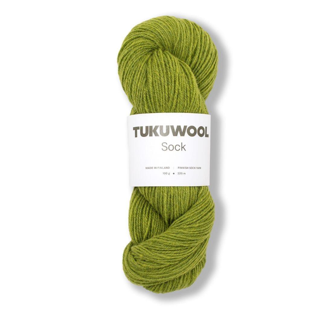 Tukuwool_Sock_24LeafGreen_Tangled_Yarn