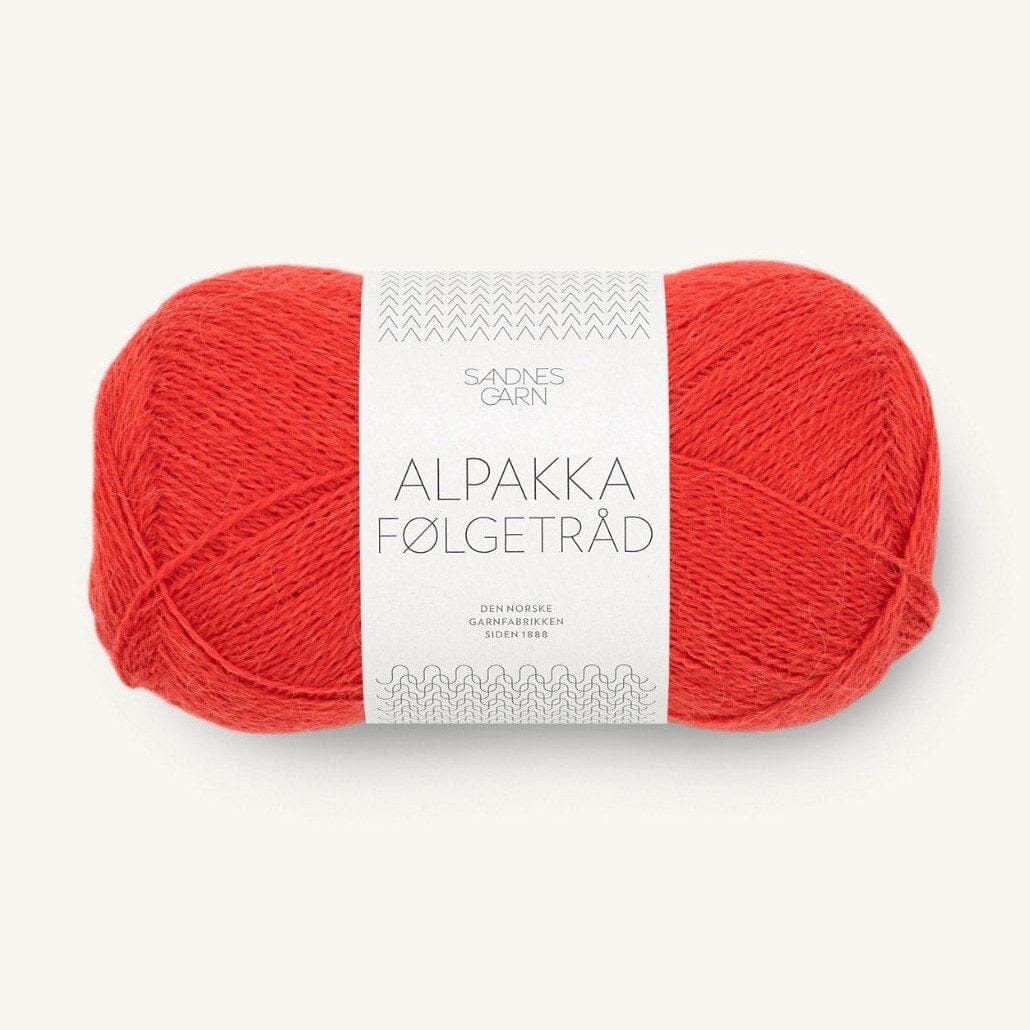 Alpakka Følgetråd | Sandnes Garn | Scarlet Red (4018)